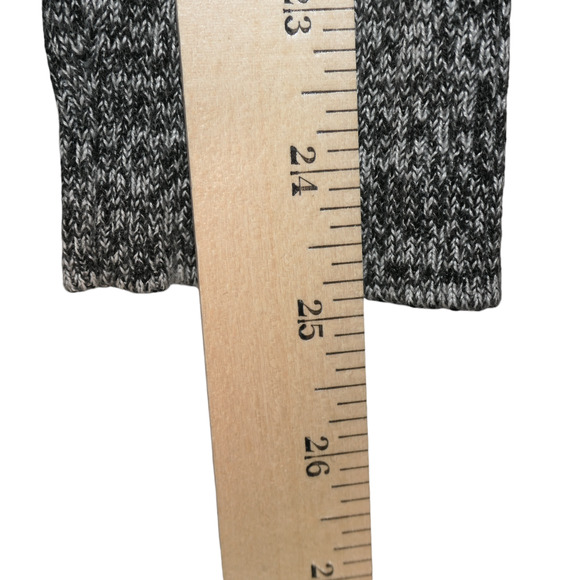 Calvin Klein Sweater Dress Womens M Heather Gray Ribbed Fit Flare Career Classic - Picture 8 of 11